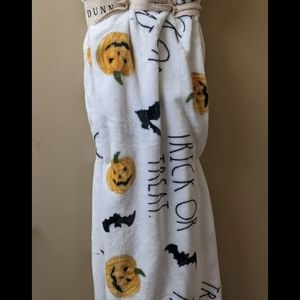 Rae Dunn trick or treat Halloween blanket soft